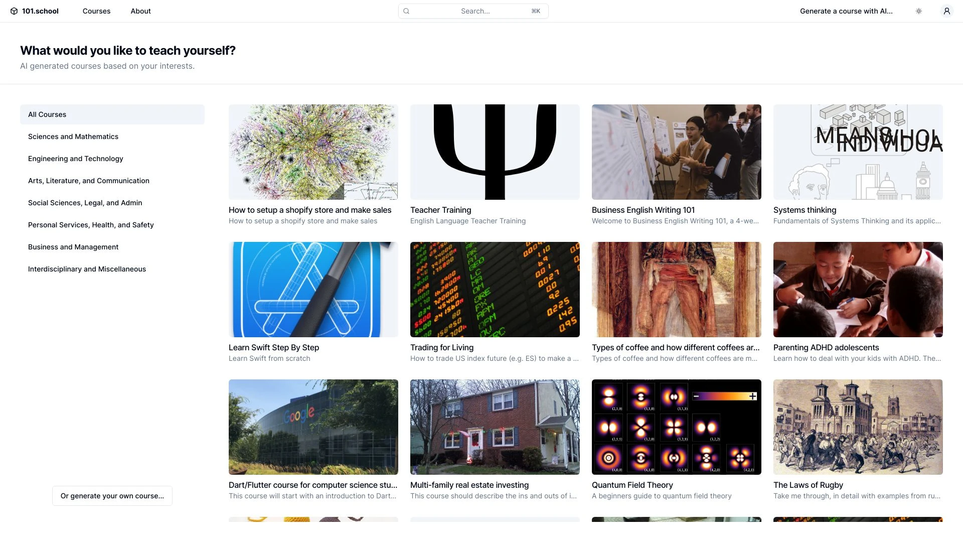 101.school - AI Tool Ocean
