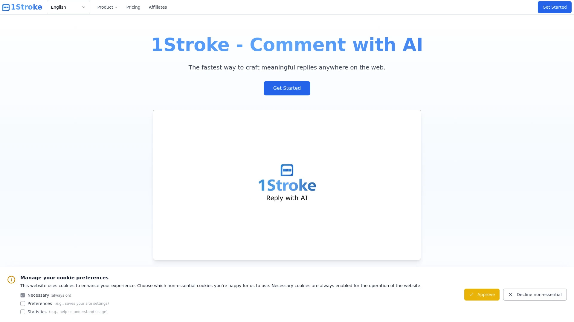 1Stroke - Reply with AI - AI Tool Ocean