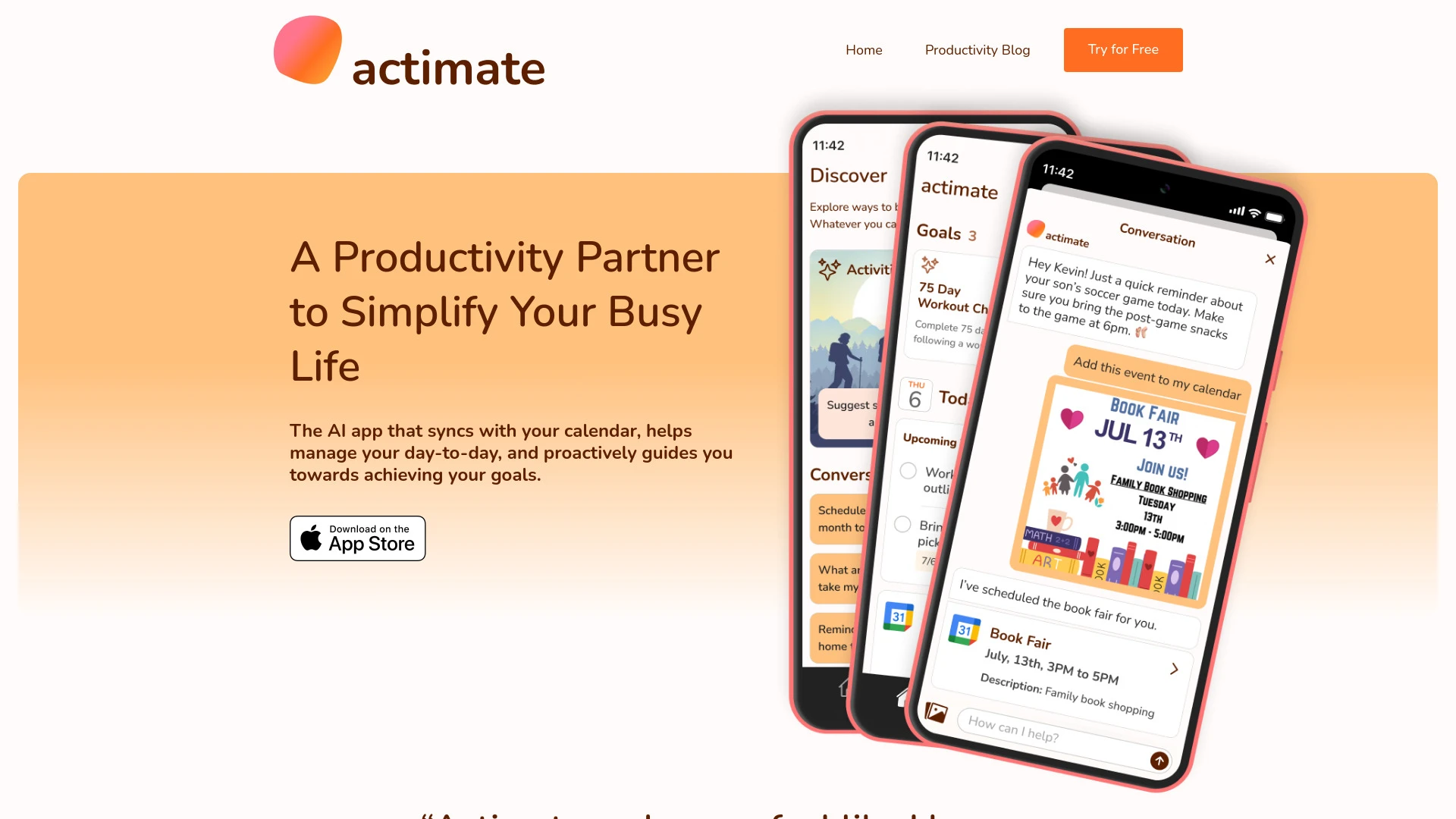 Actimate - AI Tool Ocean