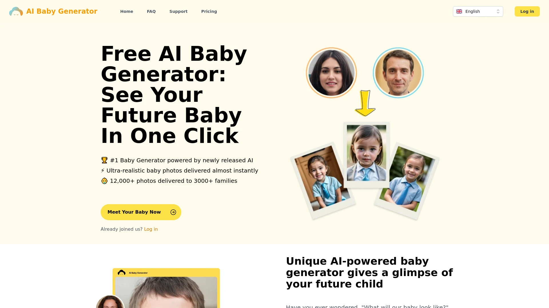 AI Baby Generator - AI Tool Ocean