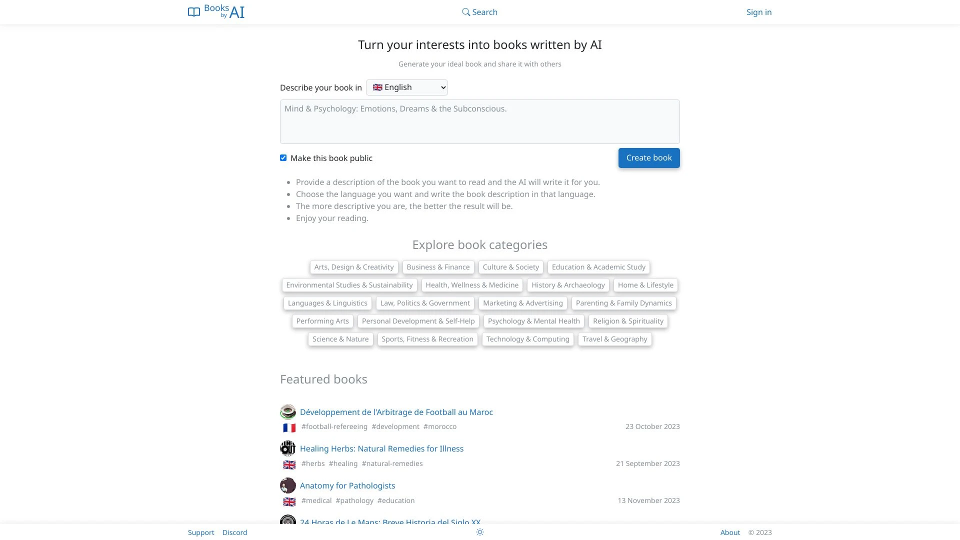AI Book Creator - AI Tool Ocean