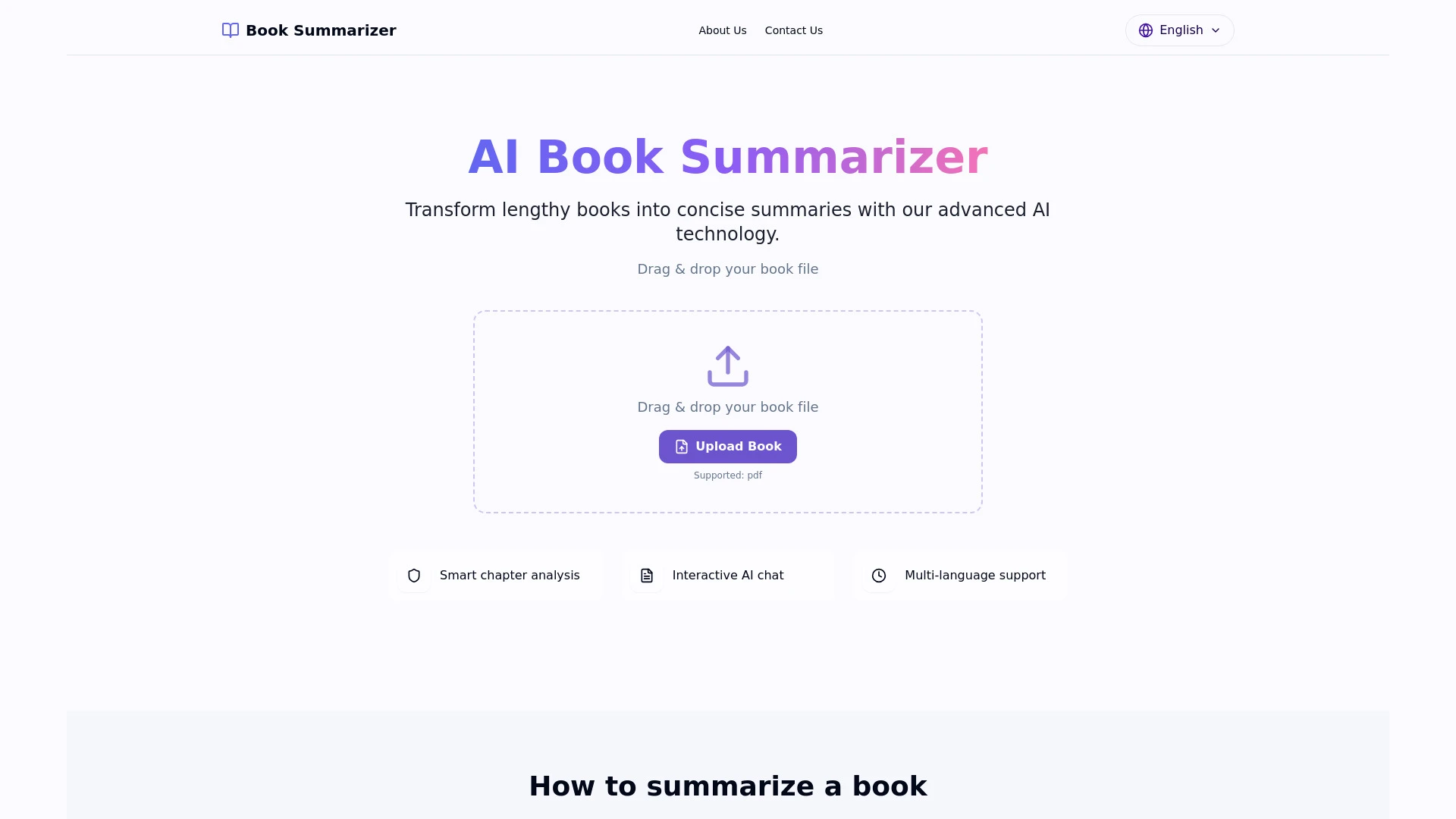 AI Book Summarizer - AI Tool Ocean