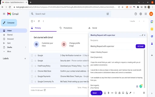 AI Email Writer for Gmail - Chrome Extension - AI Tool Ocean