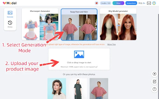 AI Fashion Models Generator - Chrome Extension - AI Tool Ocean