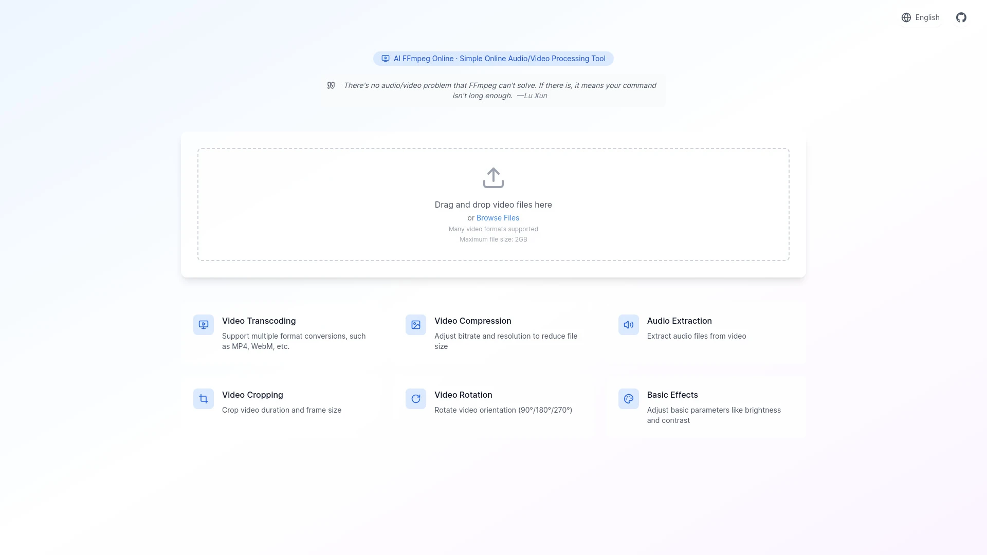 AI-FFmpeg - AI Tool Ocean