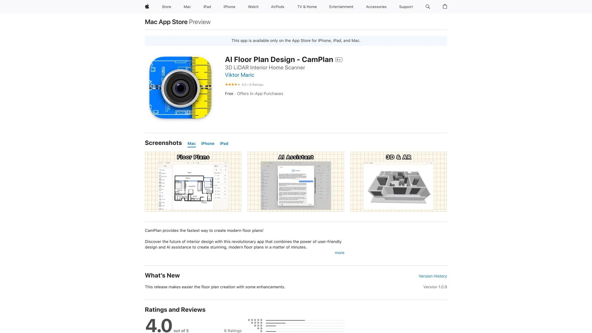 AI Floor Plan Design - CamPlan - AI Tool Ocean