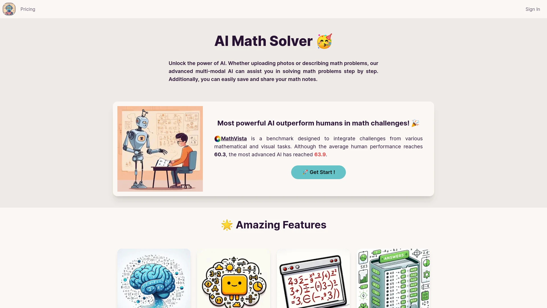 AI Math Solver - AI Tool Ocean
