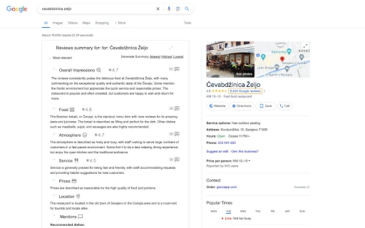 AI-Powered Google Reviews Summarizer - Chrome Extension - AI Tool Ocean