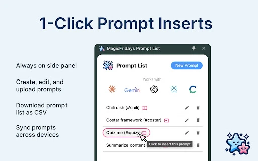 AI Prompts Side Panel - Chrome Extension - AI Tool Ocean