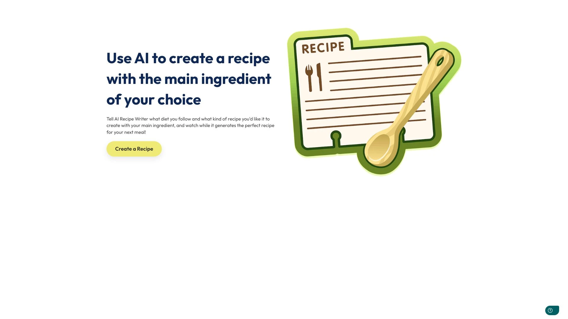 AI Recipe Writer - AI Tool Ocean