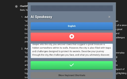 AI Speakeasy - Chrome Extension - AI Tool Ocean