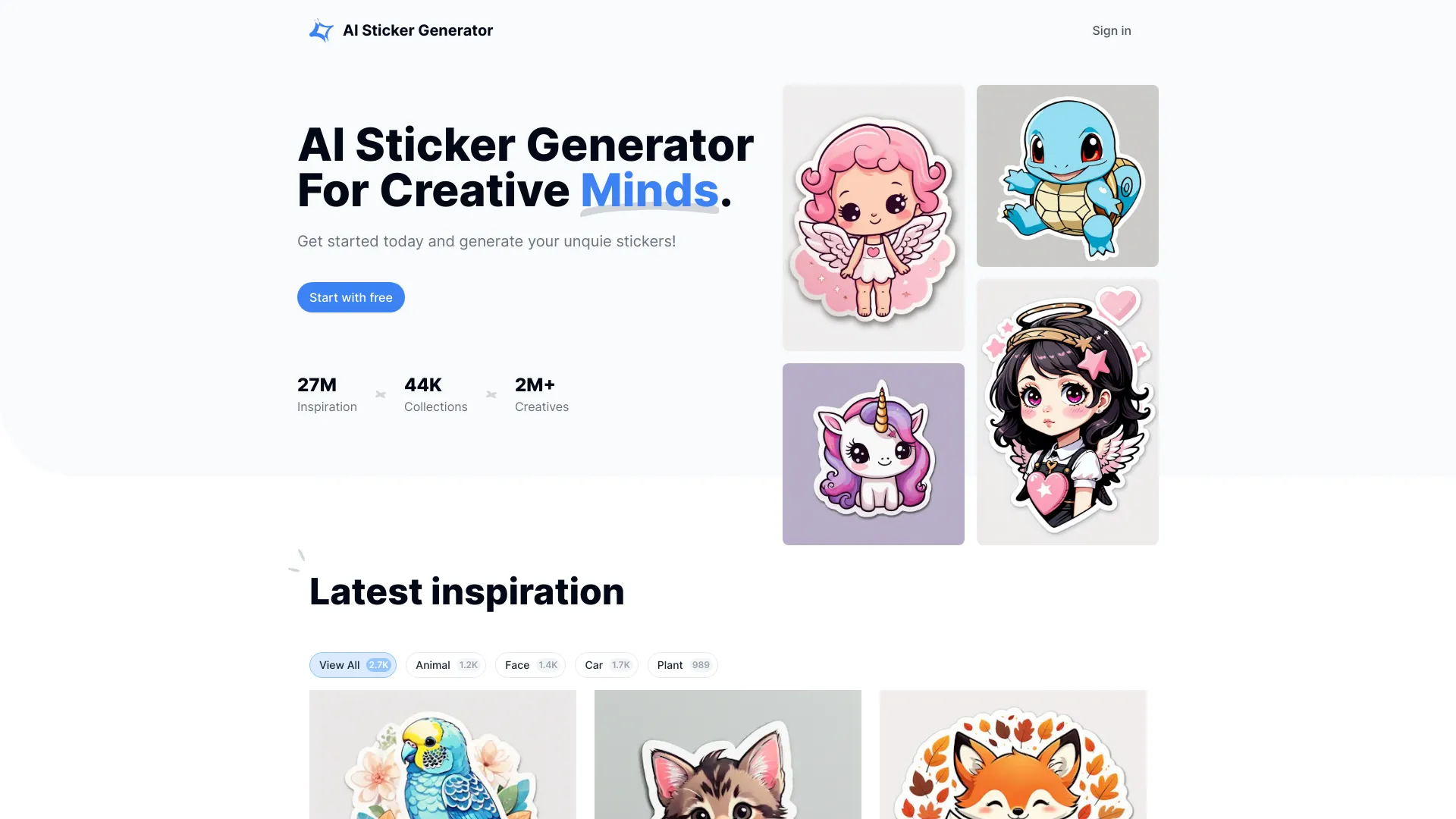 AI Sticker Generator - AI Tool Ocean
