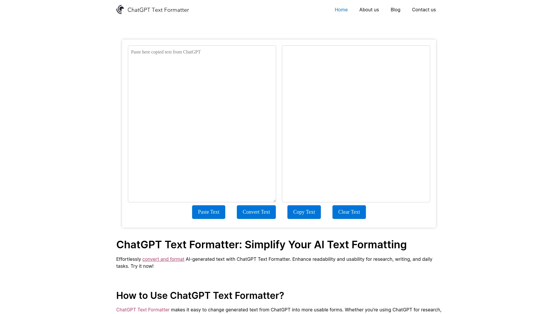 AI Text Formatter - AI Tool Ocean