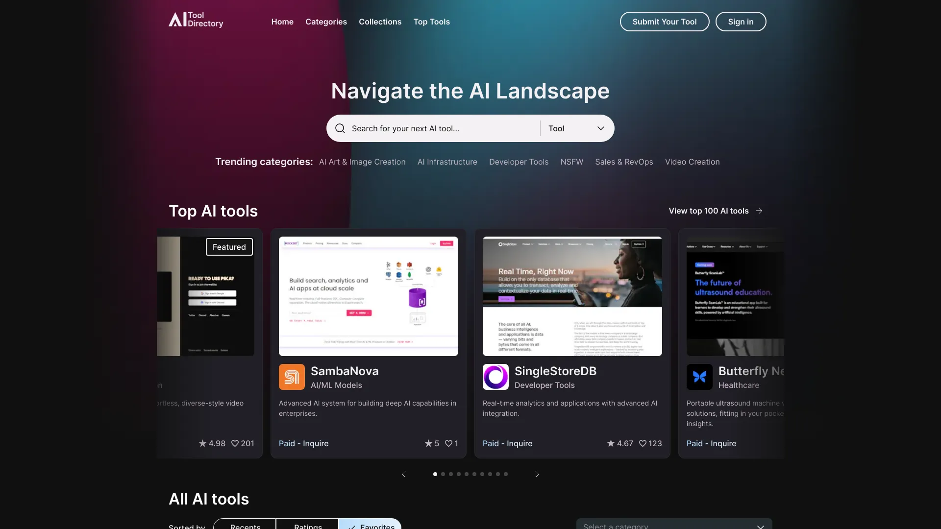 AI Tool Directory - AI Tool Ocean