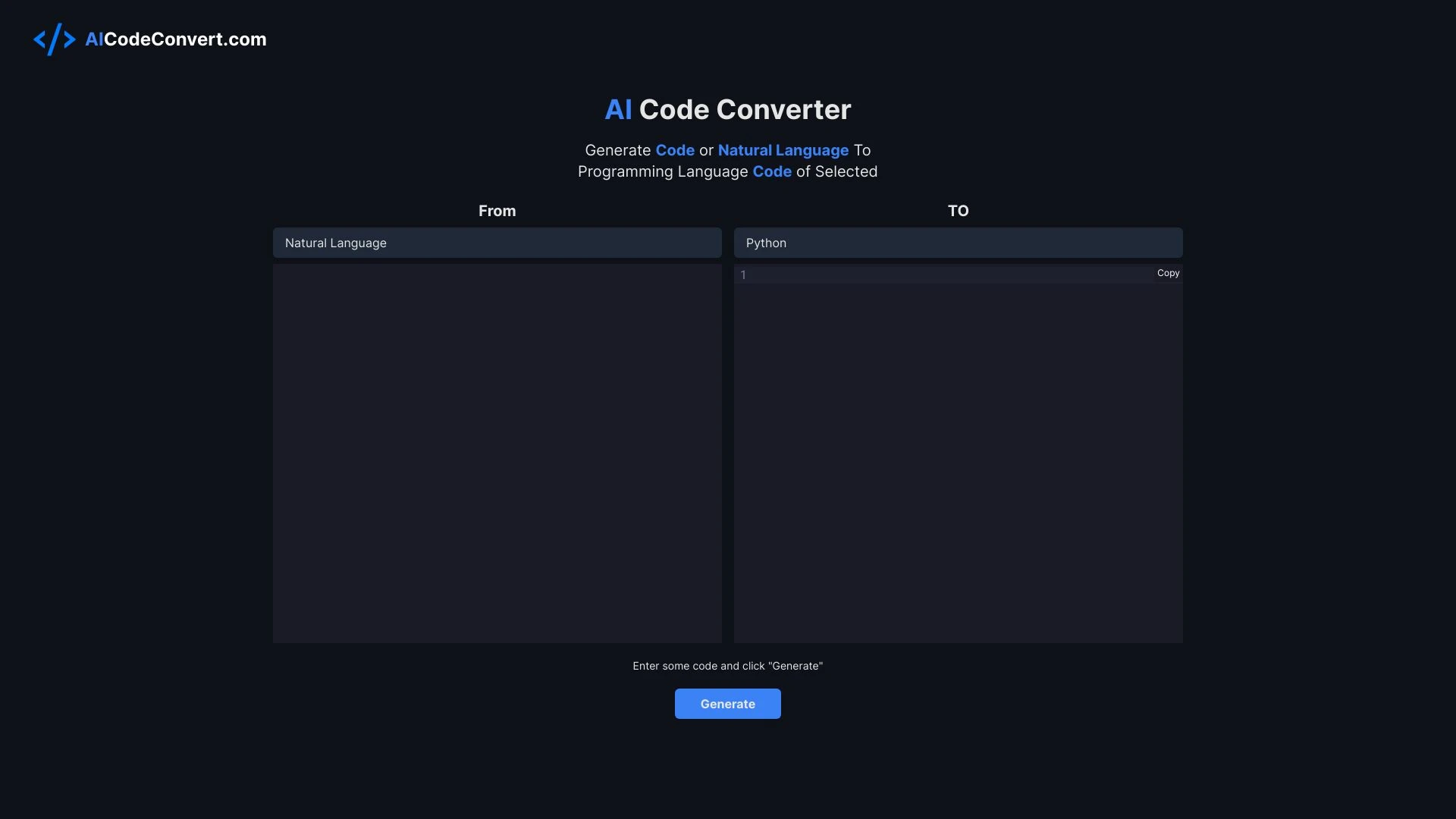 AICodeConvert - AI Tool Ocean