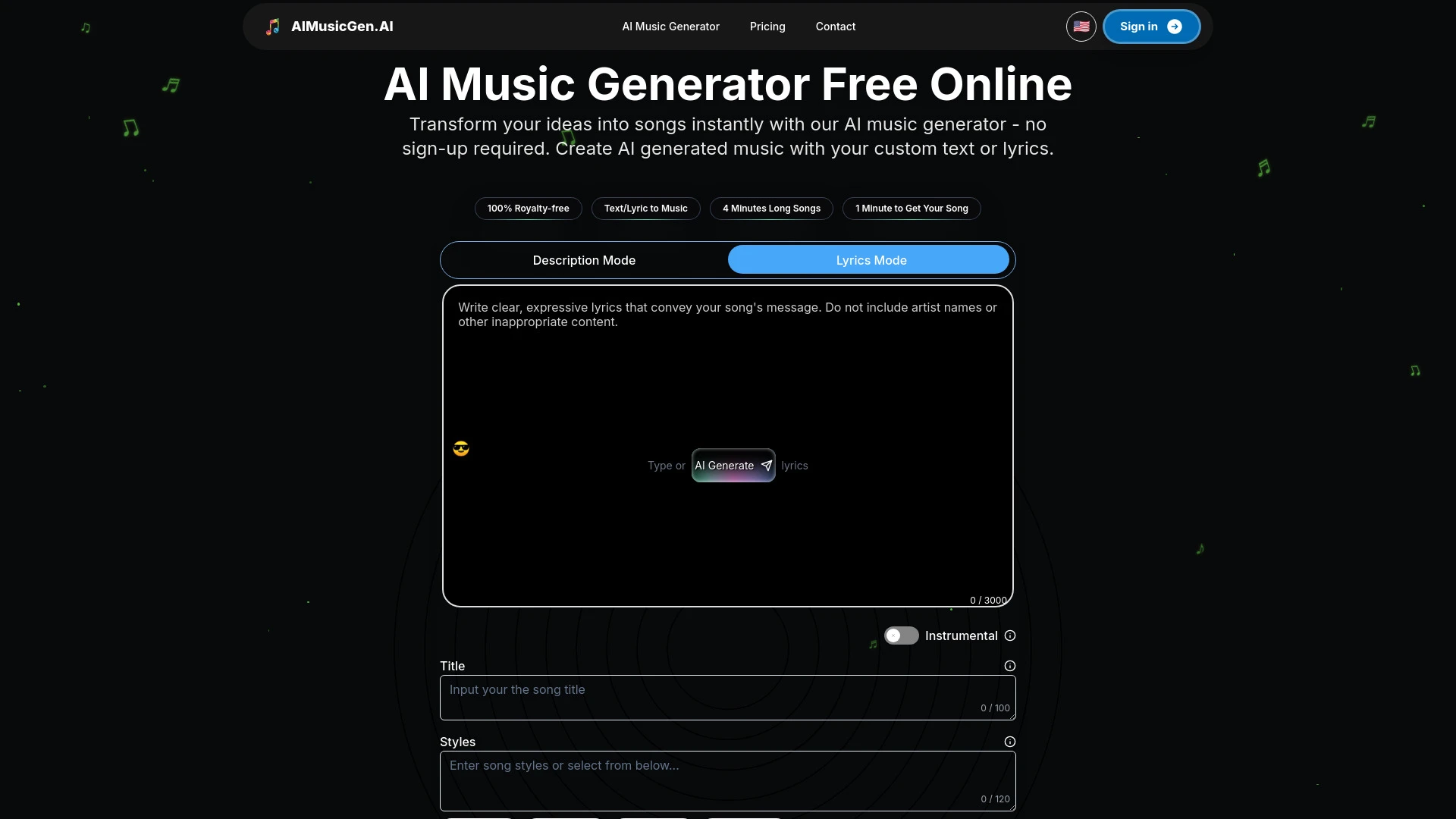 AIMusicGen.ai - AI Tool Ocean