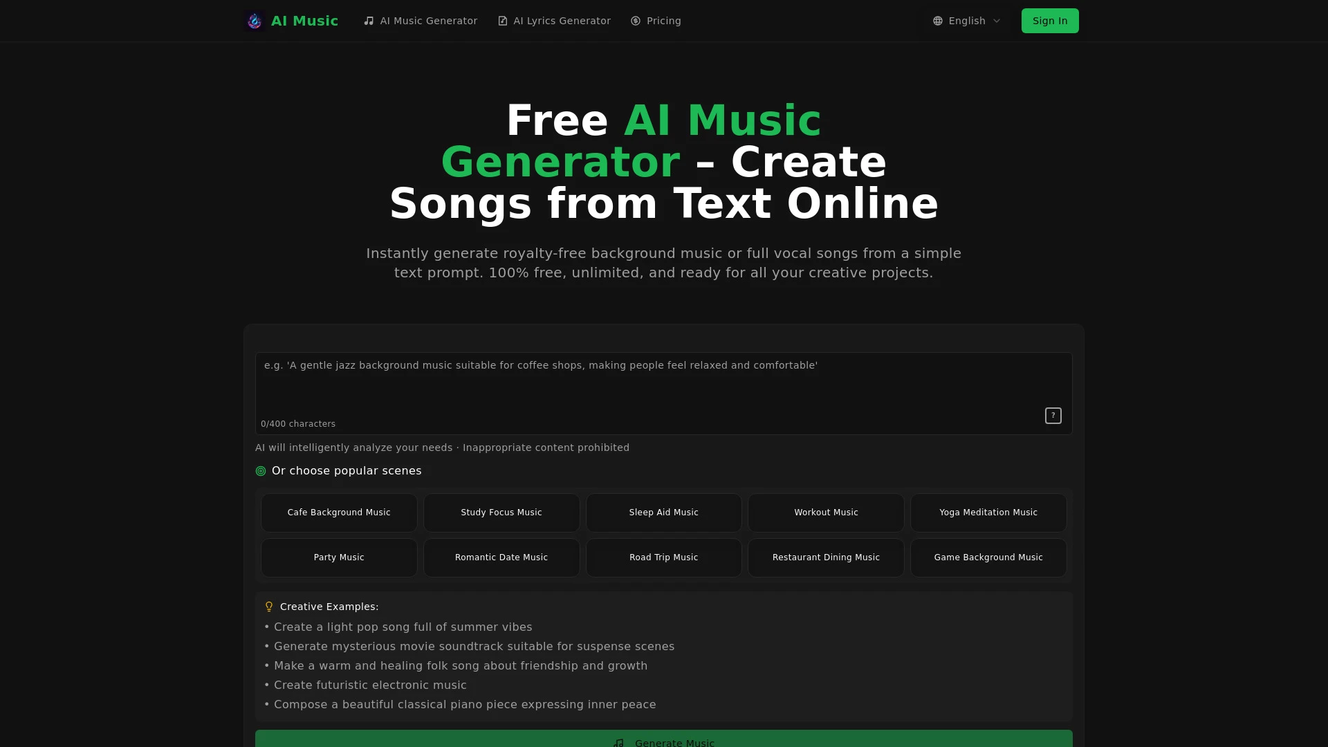 aisongcreator - AI Tool Ocean