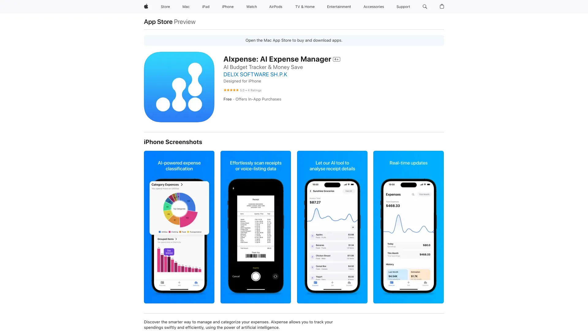 AIxpense: AI Expense Manager - AI Tool Ocean