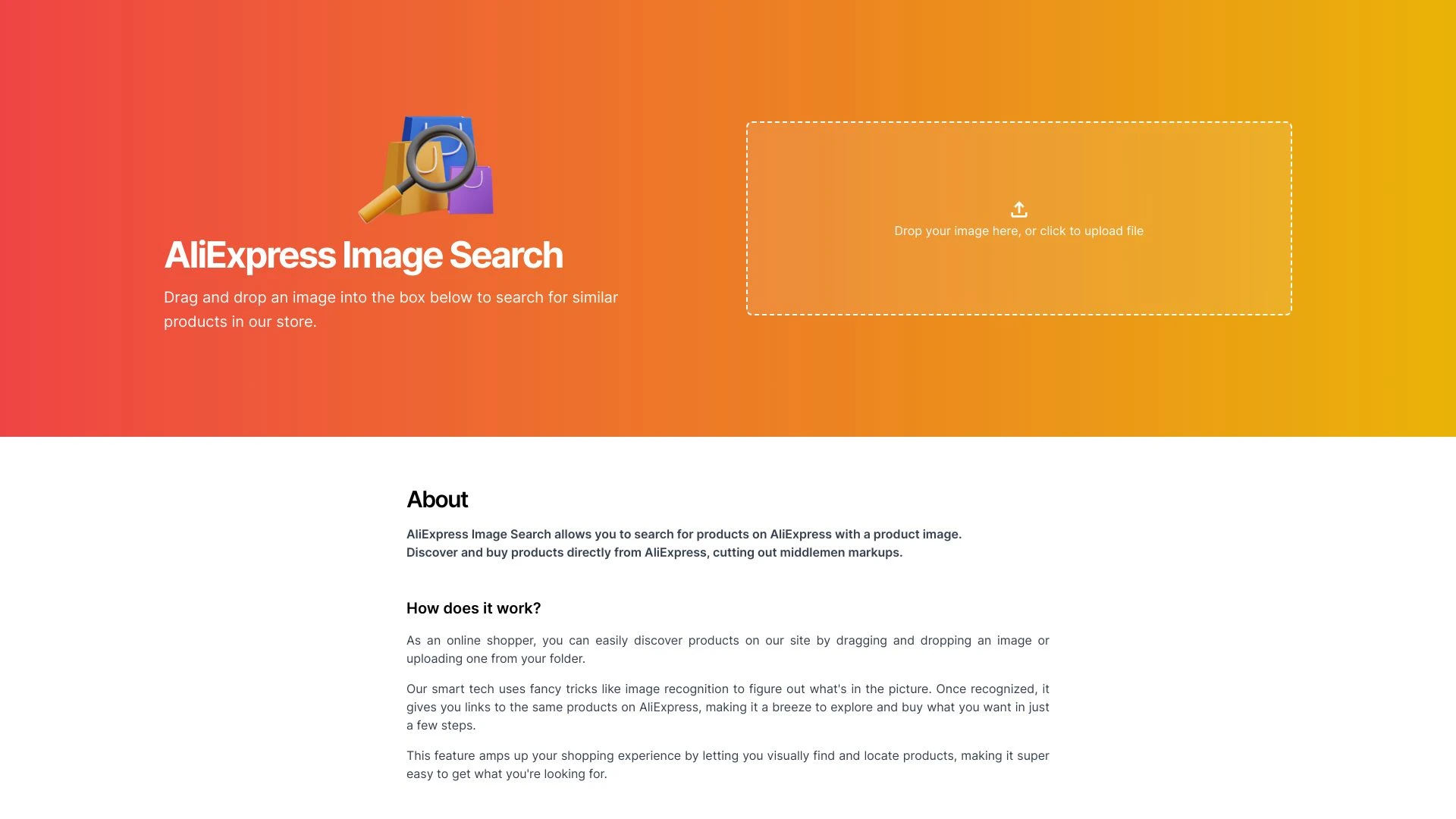 AliExpress Image Search - AI Tool Ocean