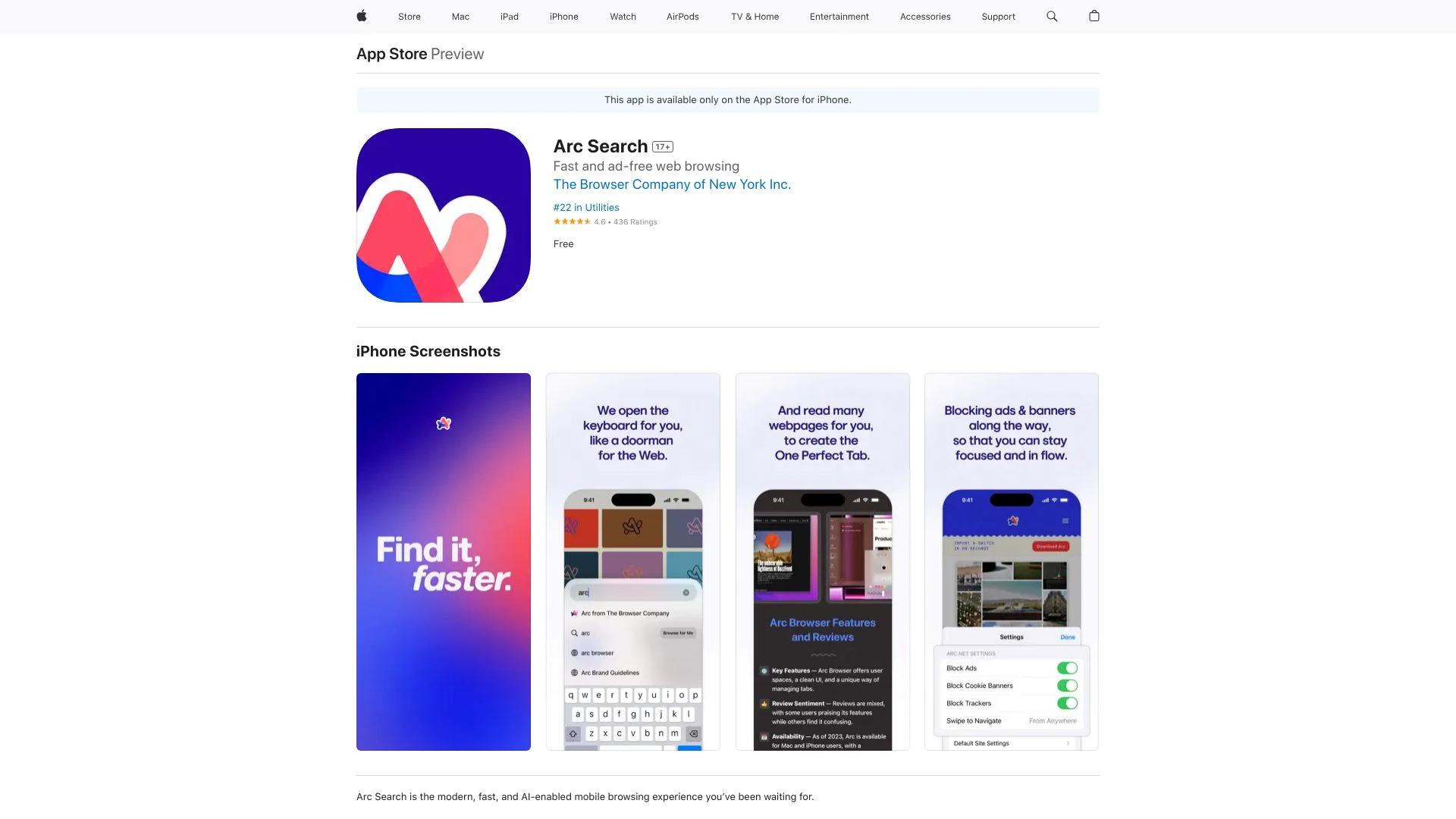 Arc Search - AI Tool Ocean