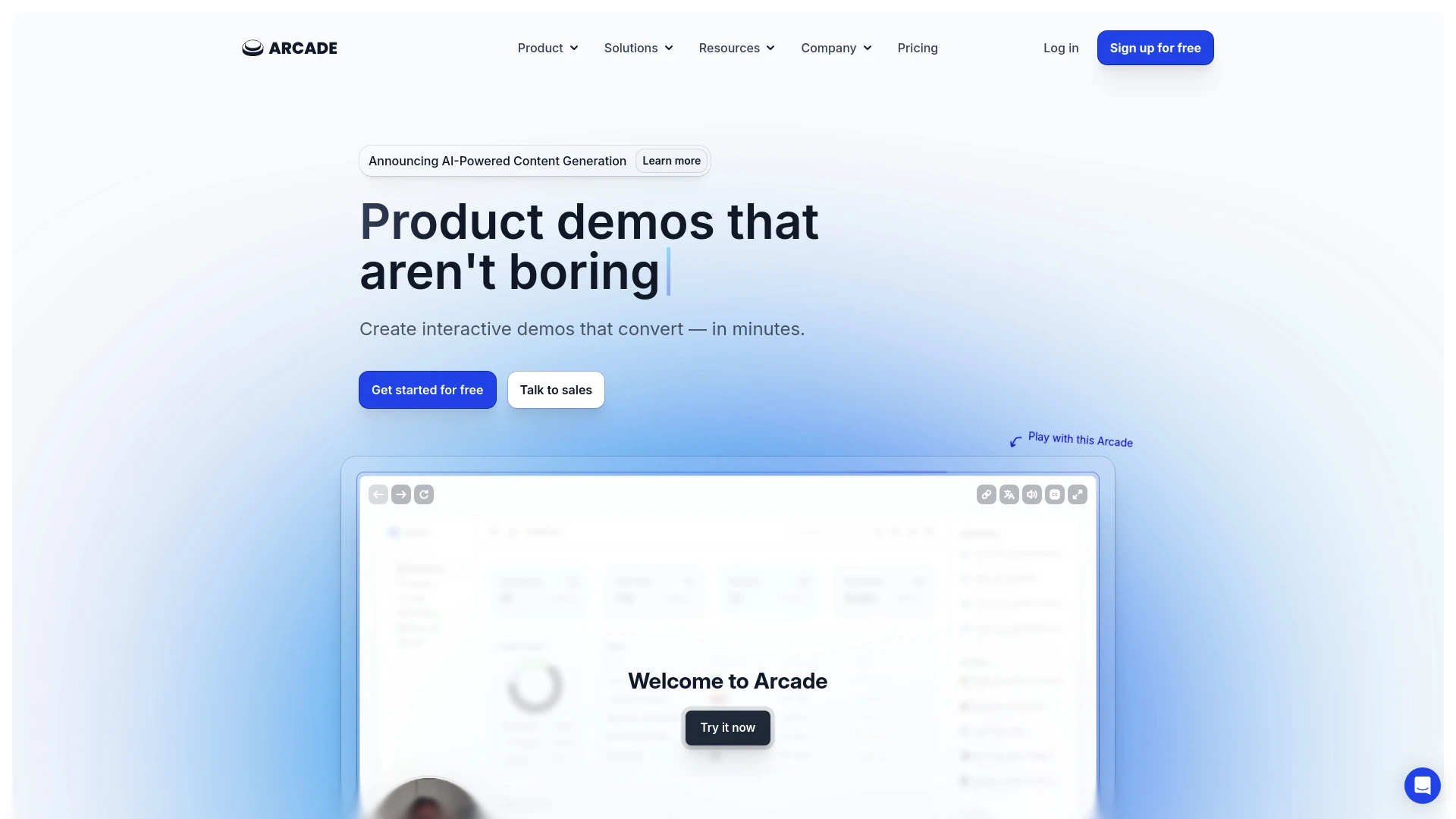 Arcade - AI Tool Ocean