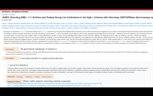Arxiv Supercharger - Chrome Extension - AI Tool Ocean