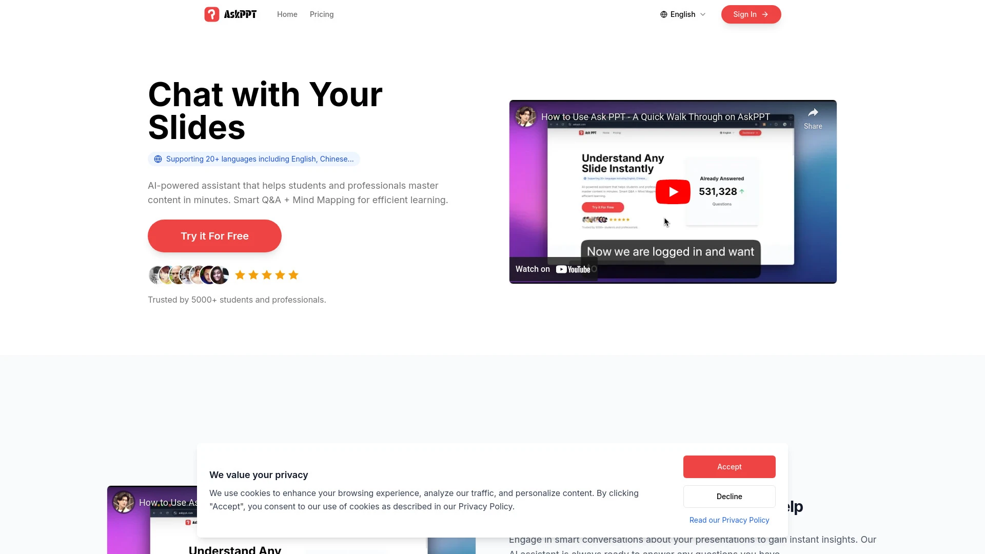AskPPT - AI Tool Ocean