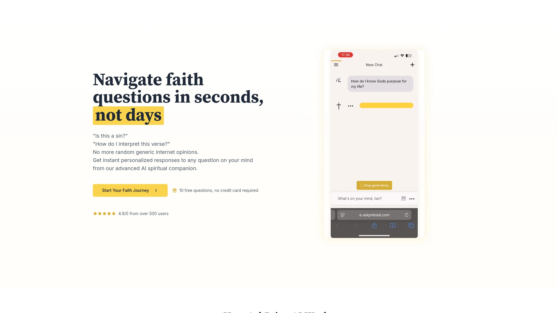 AskPriestAI - AI Tool Ocean