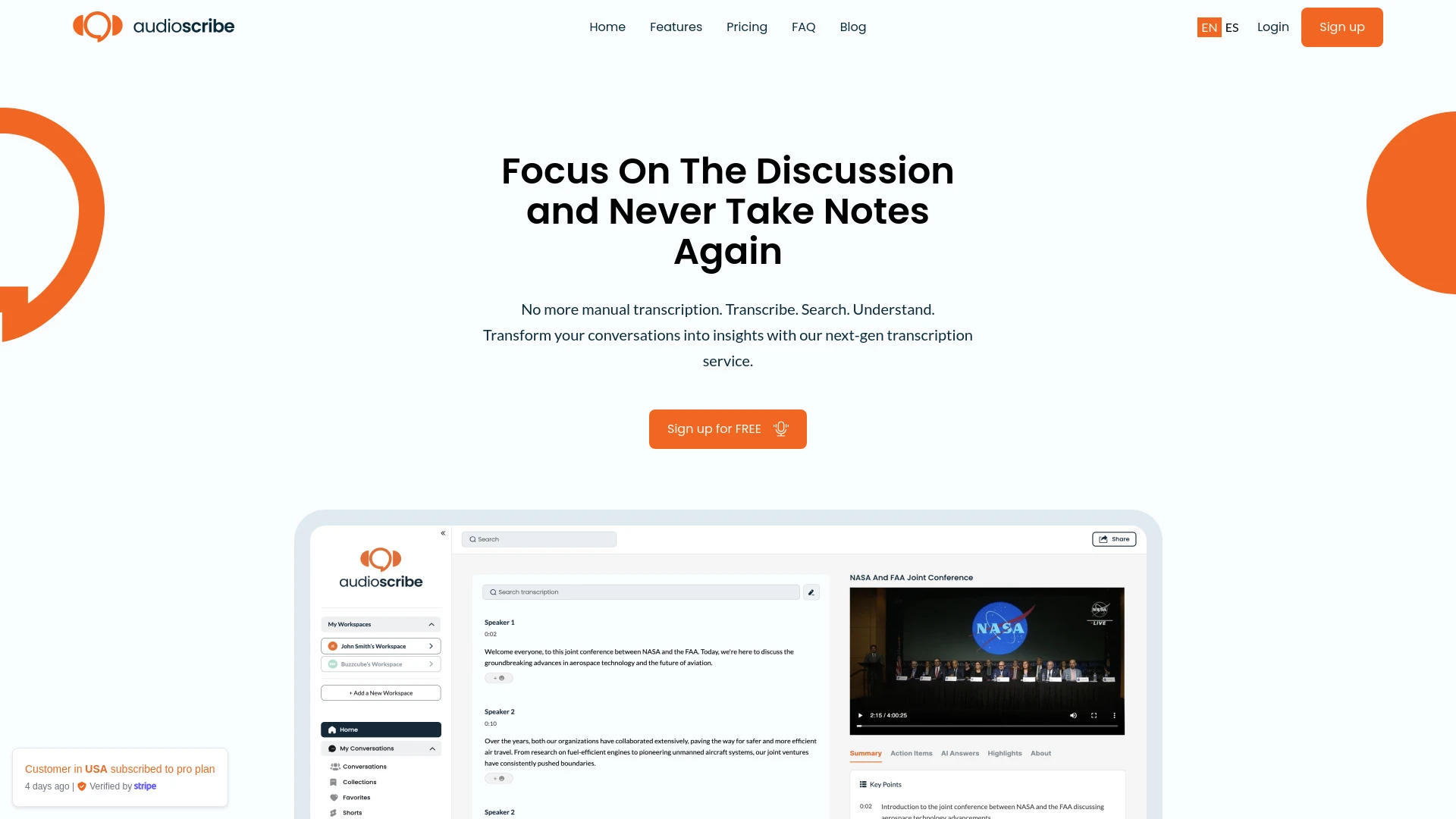 AudioScribe.io - AI Tool Ocean