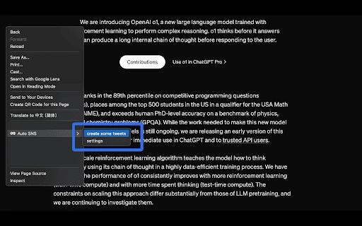 Auto SNS - Chrome Extension - AI Tool Ocean