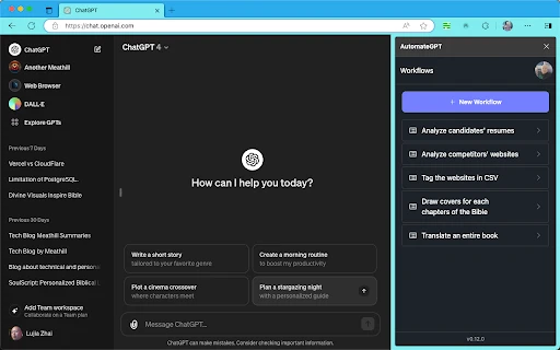 Automate GPT - Chrome Extension - AI Tool Ocean