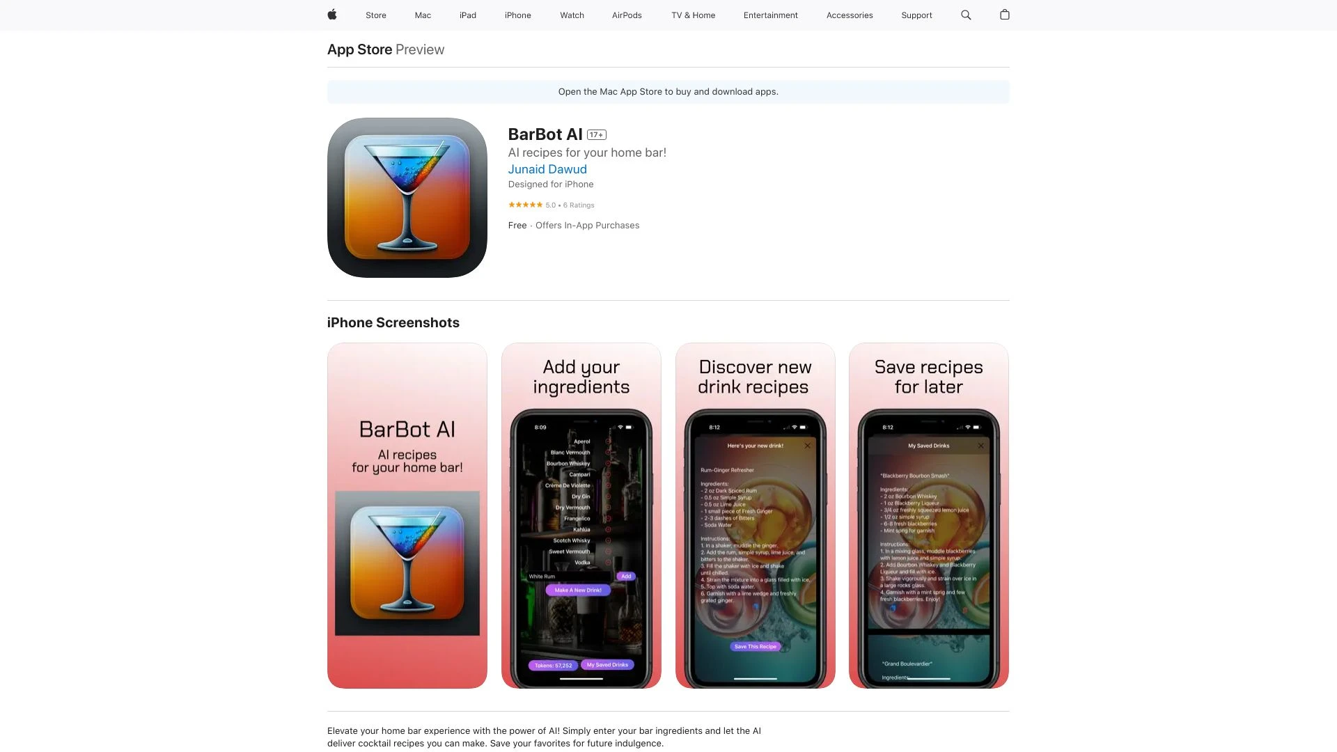 BarBot AI - AI Tool Ocean