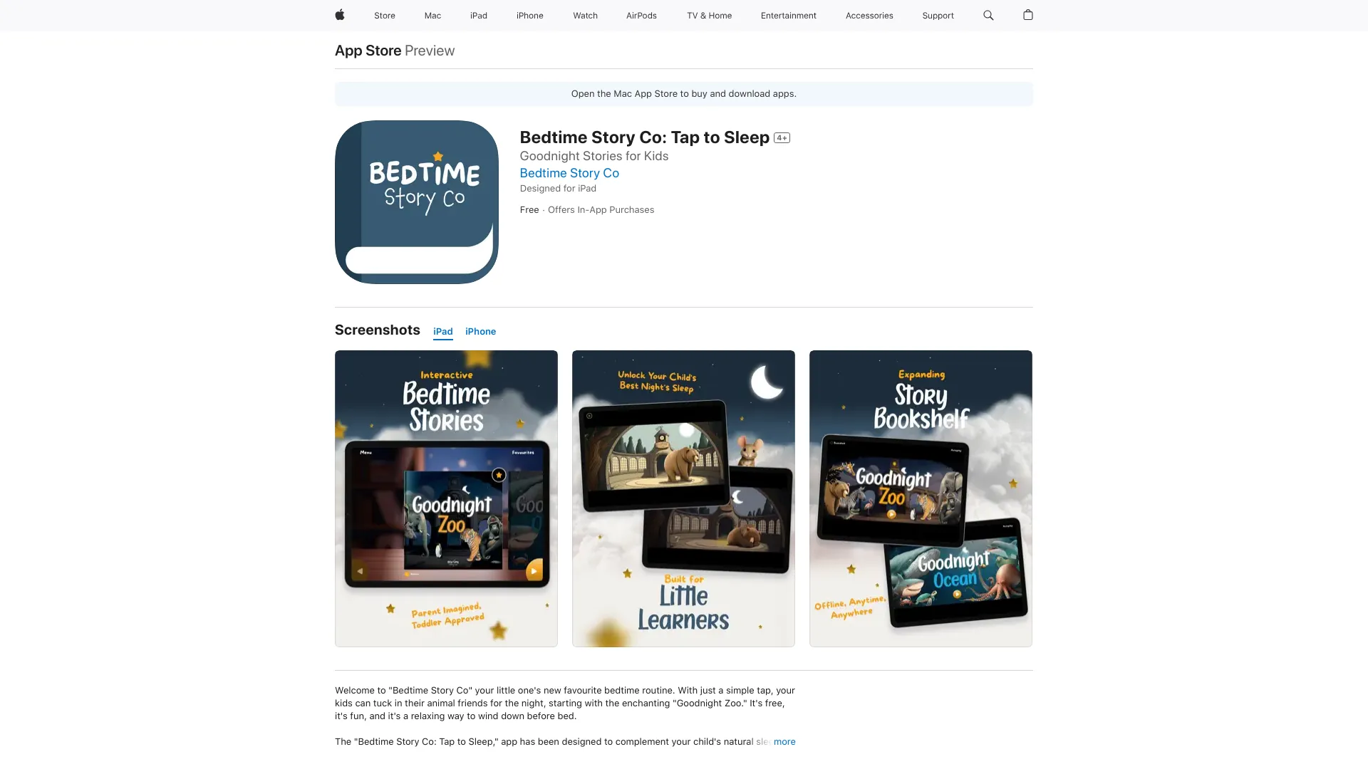 Bedtime Story Co: Tap to Sleep - AI Tool Ocean