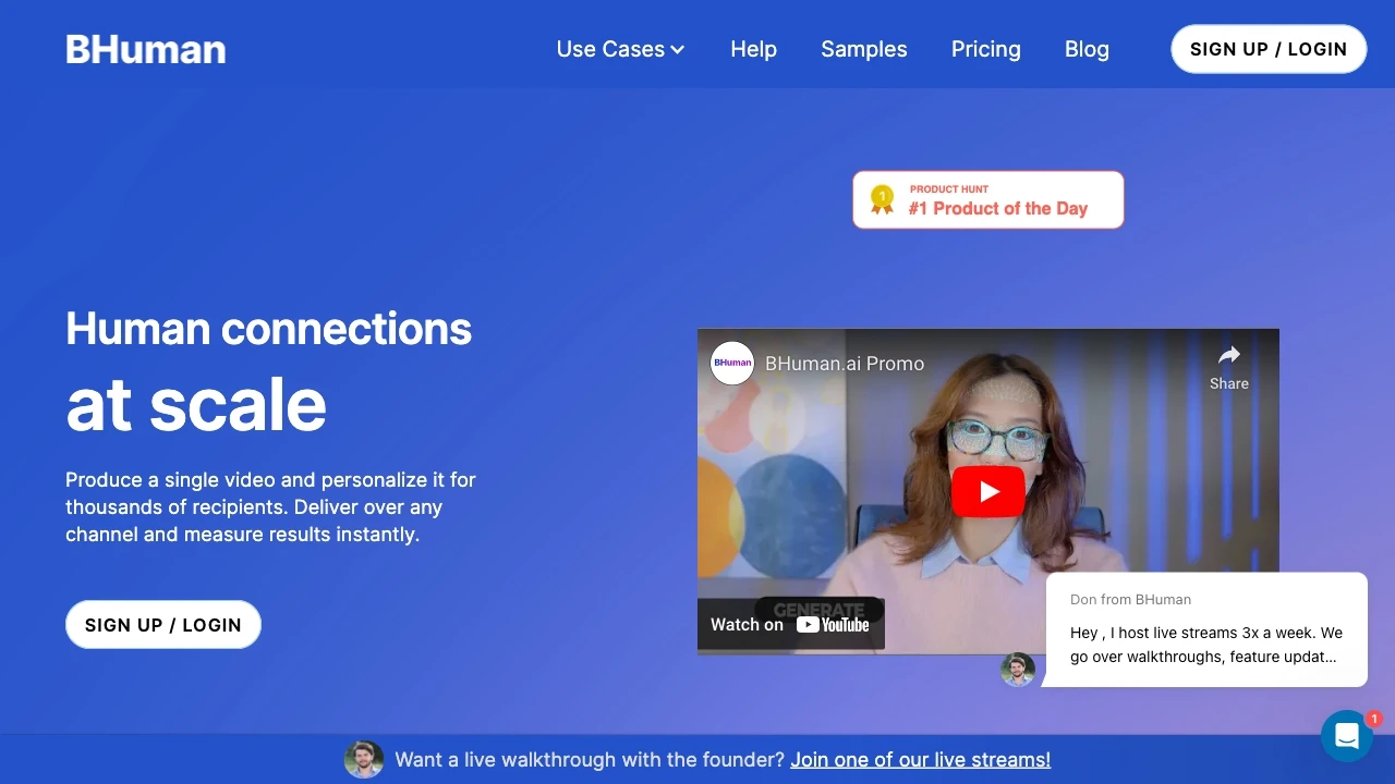 BHuman - AI Tool Ocean