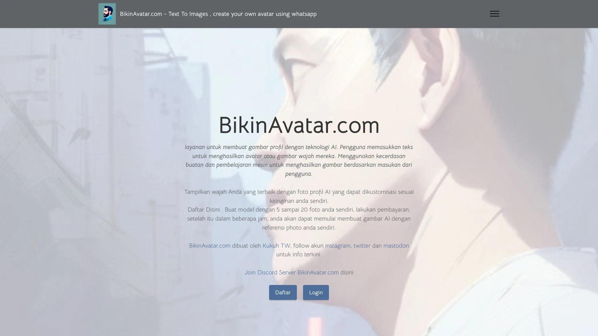BikinAvatar.com - AI Tool Ocean