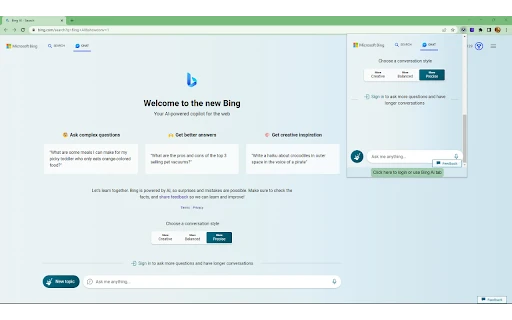 Bing AI Anywhere - GPT 4 - Chrome Extension - AI Tool Ocean