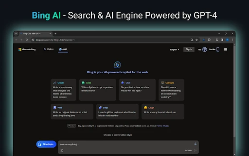 Bing AI Chrome Extension - Chrome Extension - AI Tool Ocean
