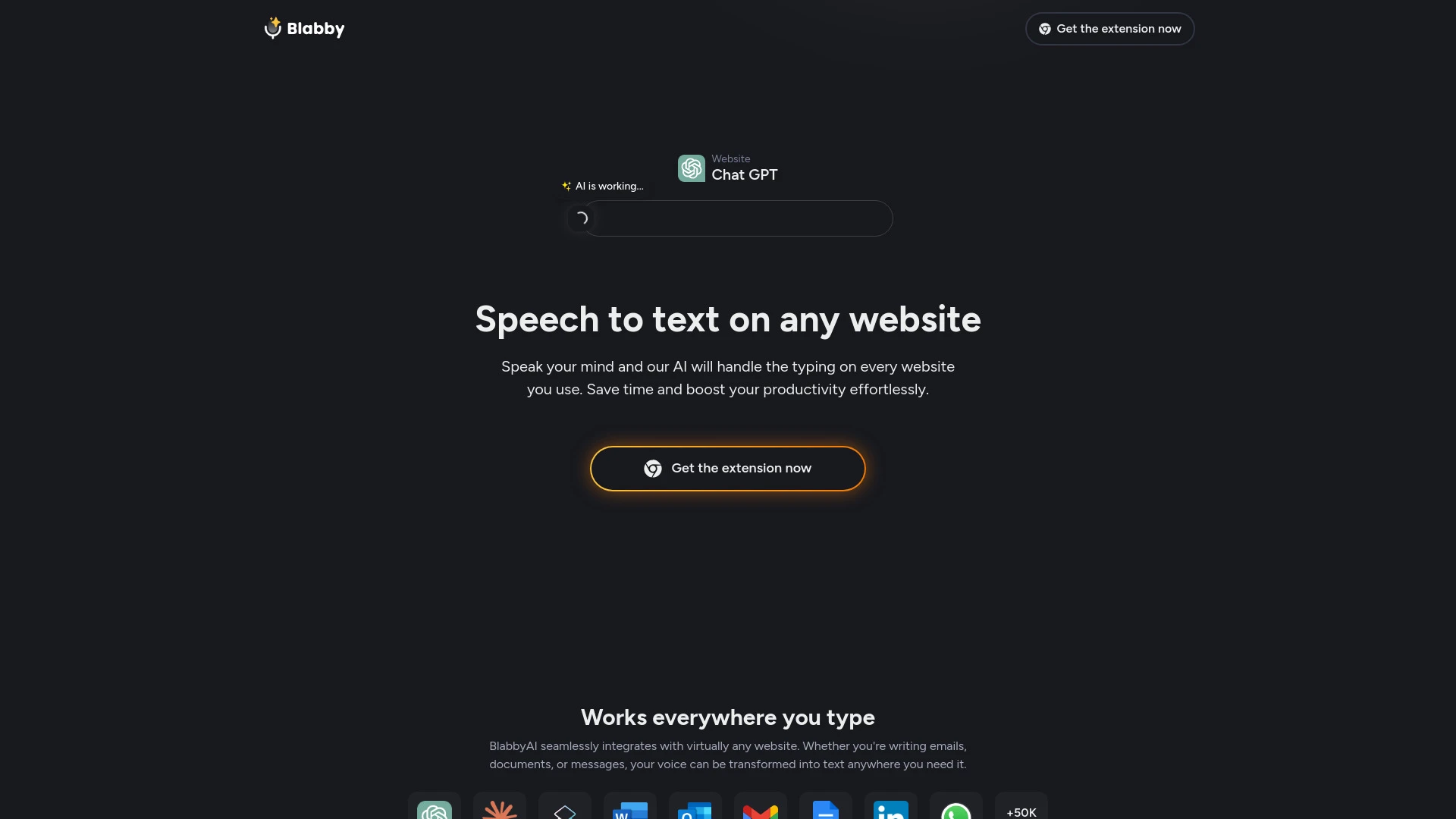 BlabbyAI Speech to text - AI Tool Ocean