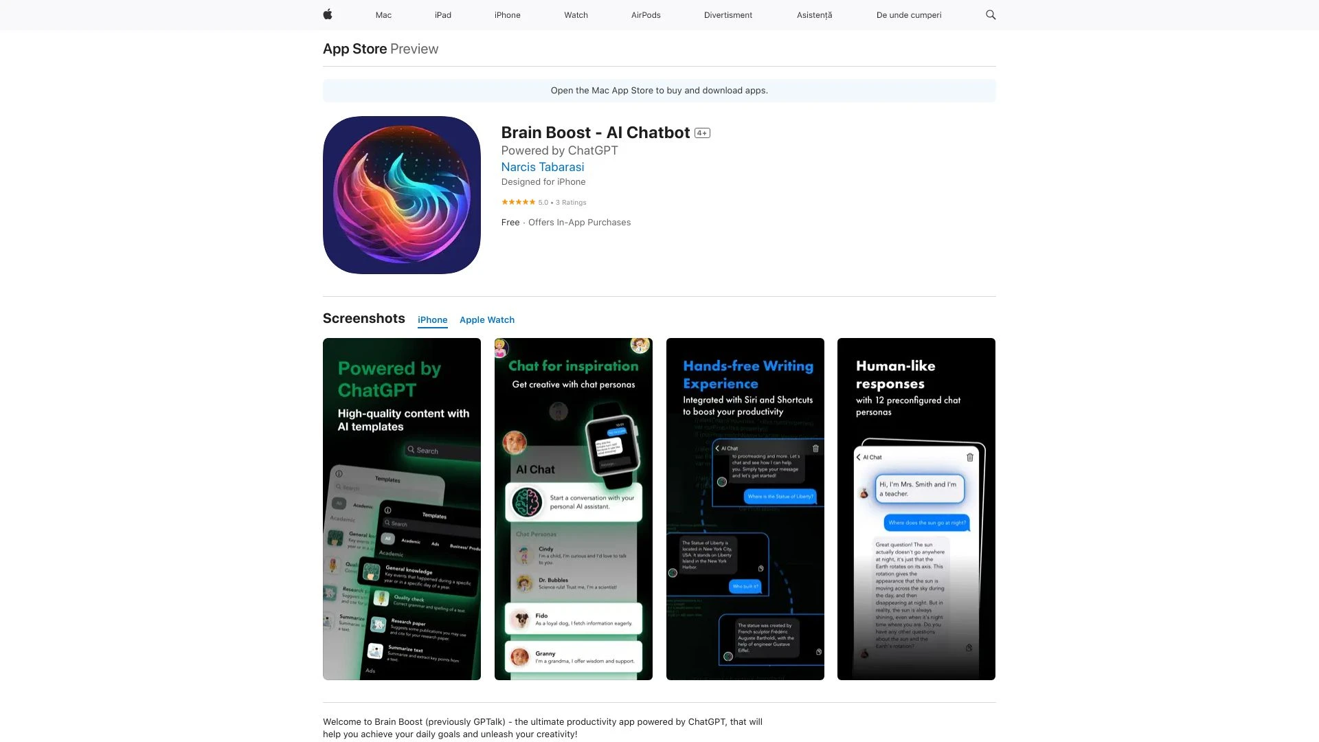 Brain Boost - AI Chatbot - AI Tool Ocean