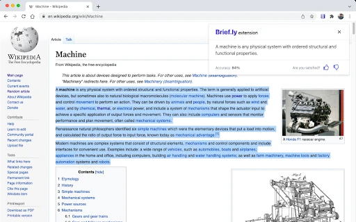 Briefly - Chrome Extension - AI Tool Ocean