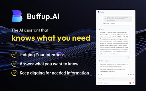 Buffup.ai - Chrome Extension - AI Tool Ocean
