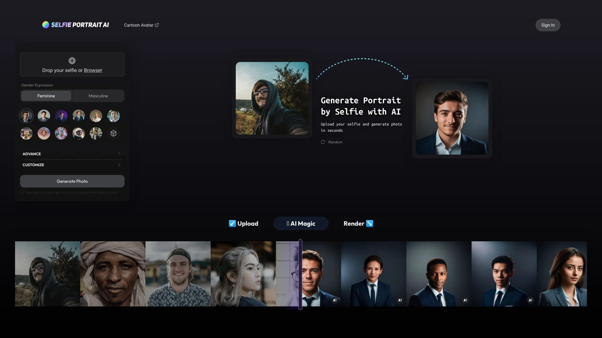 Business Portrait AI - AI Tool Ocean