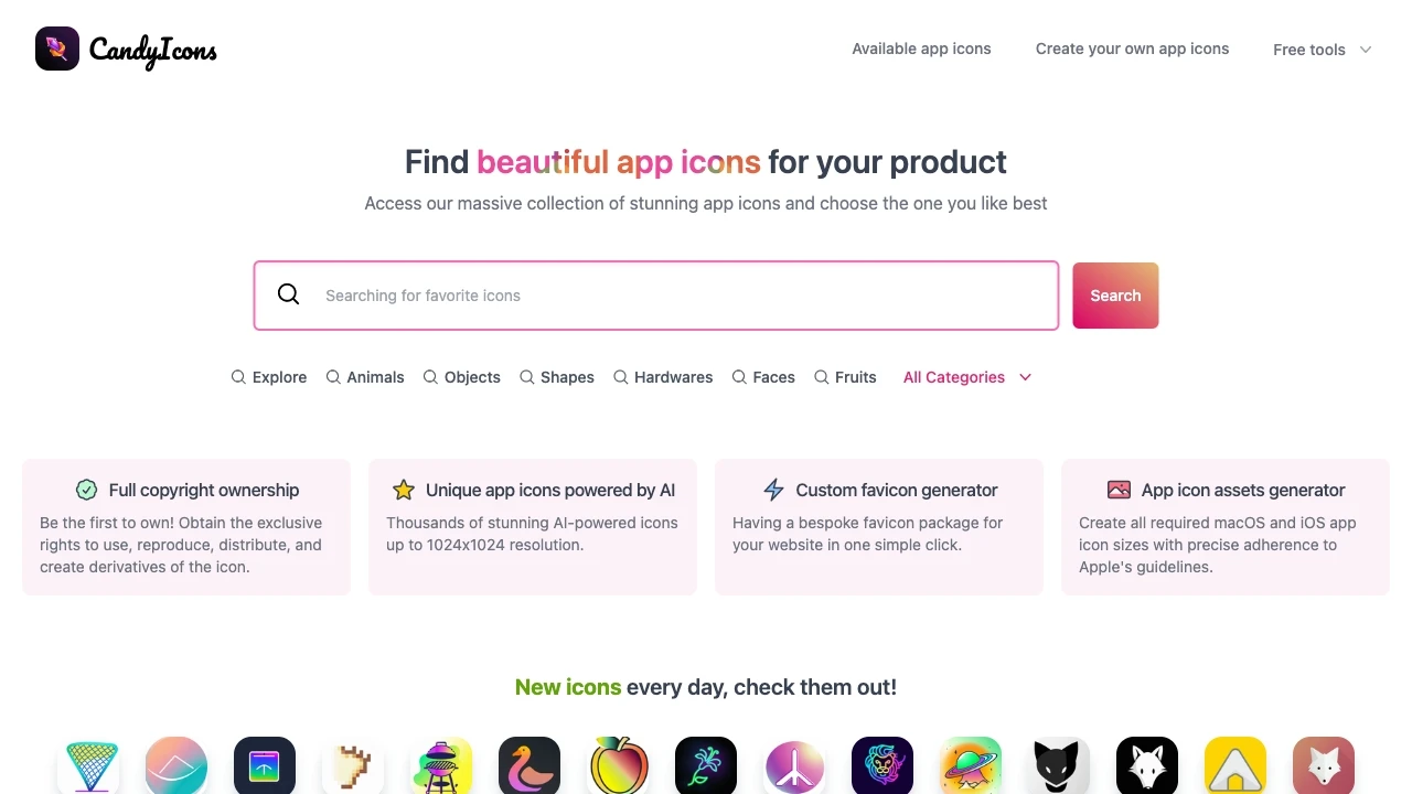 CandyIcons - AI Tool Ocean