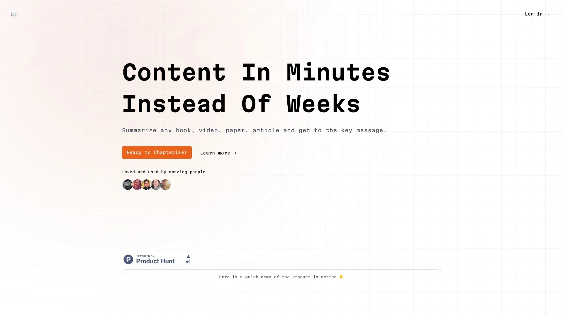 Chapterize.ai - AI Tool Ocean