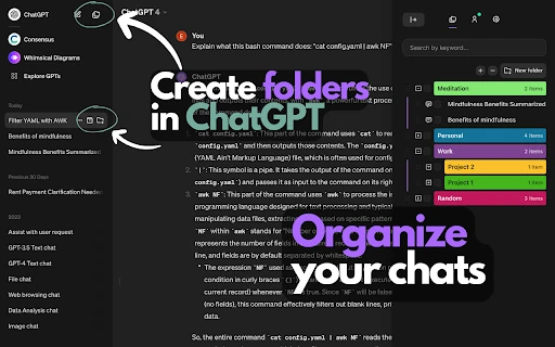 ChatGPT Easy Folders - Chat Organizer Tool - Chrome Extension - AI Tool Ocean