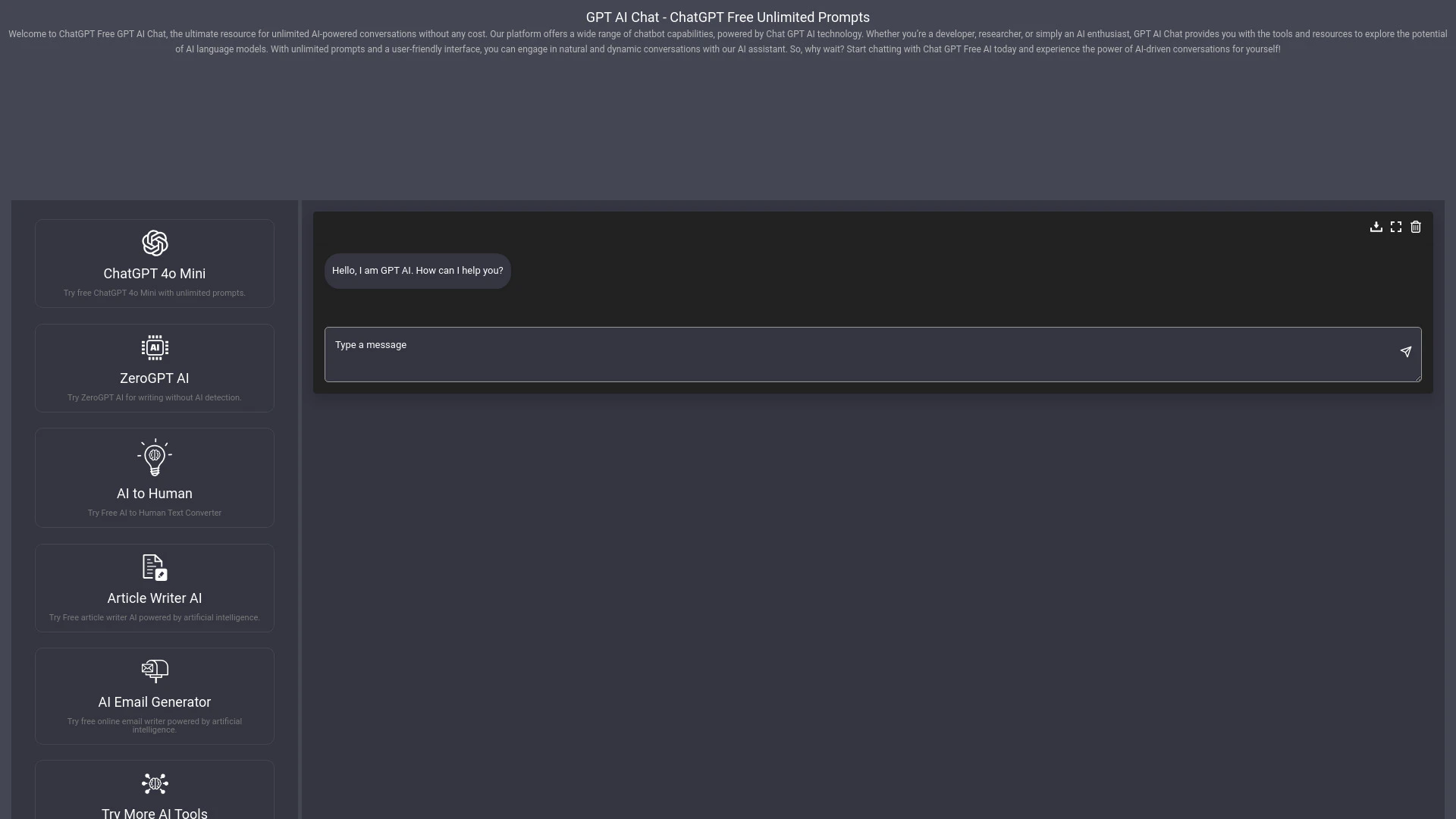 ChatGPT Free GPT AI Chat - AI Tool Ocean