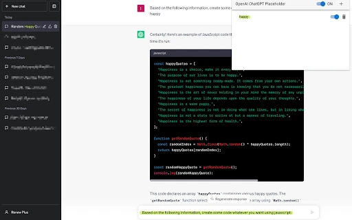 ChatGPT Placeholder Chrome Extension - Chrome Extension - AI Tool Ocean