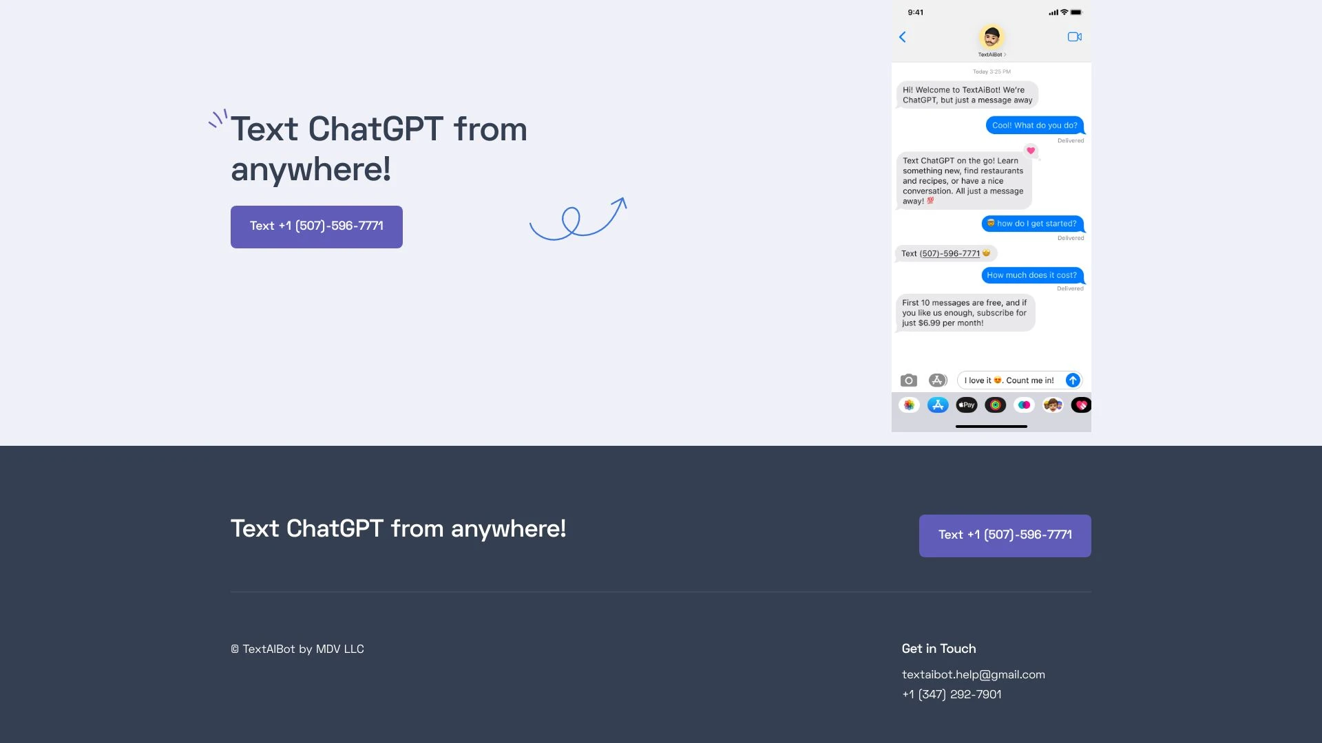 ChatGPT via Text - AI Tool Ocean