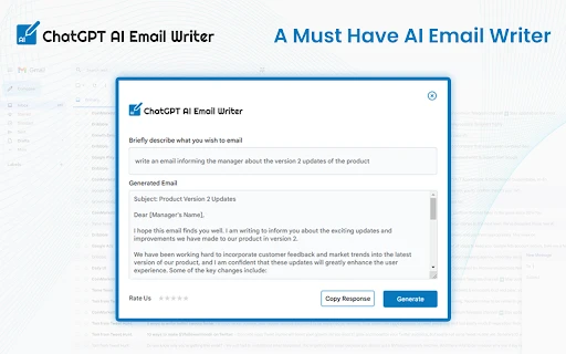 ChatGPT writer for Email, Essay - Chrome Extension - AI Tool Ocean