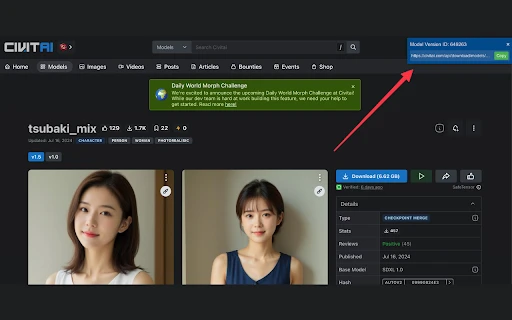 Civitai Download Link Finder - Chrome Extension - AI Tool Ocean